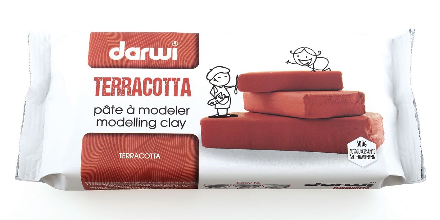 DARWI samotvrdnúca modelovacia hmota - 500 g, terakota