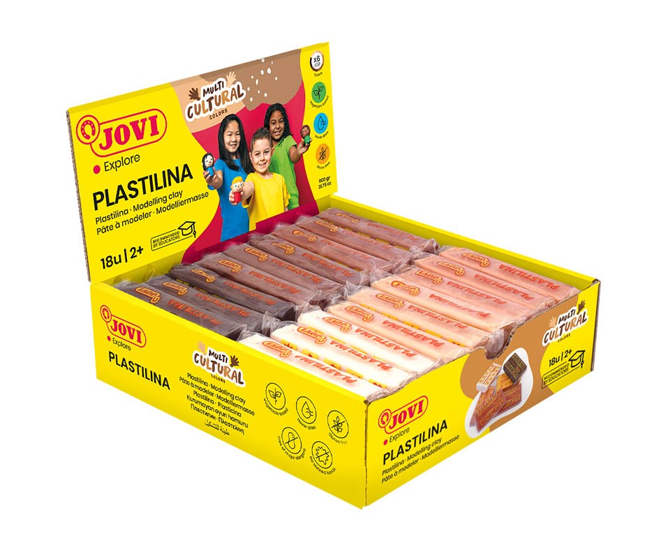 JOVI plastelína multikultúra 18x50 g