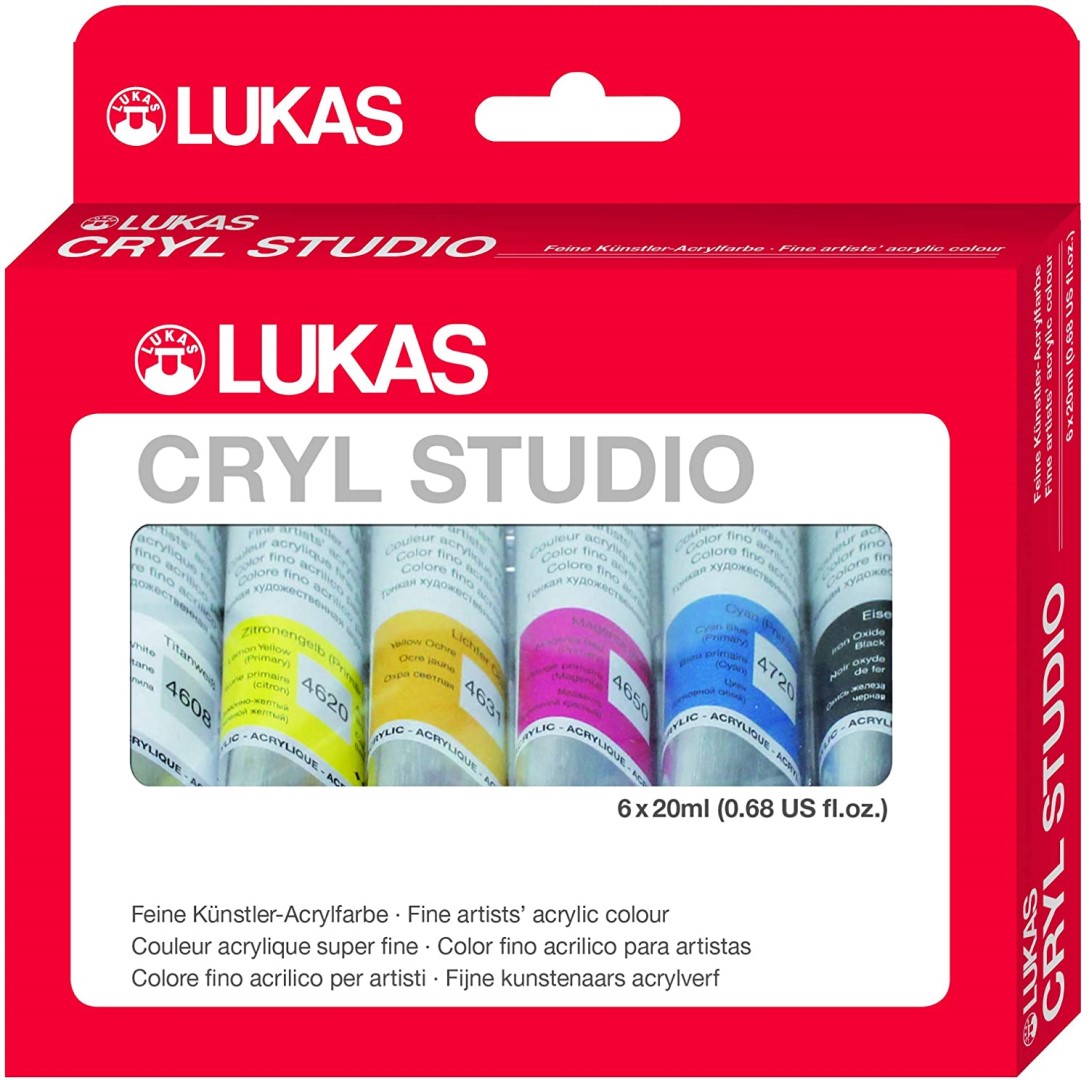 LUKAS Cryl Studio sada akrylových farieb 6x20ml