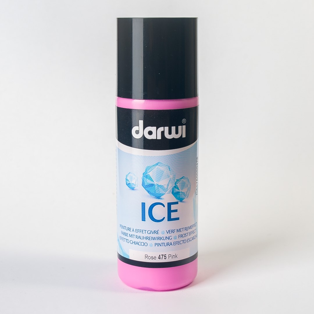 DARWI ICE farba s ľadovým efektom 80ml, ružová- 1ks