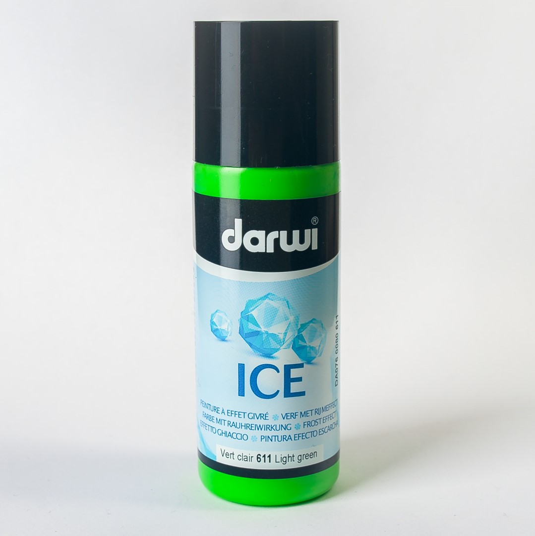 DARWI ICE farba s ľadovým efektom 80ml, svetlozelená- 1ks