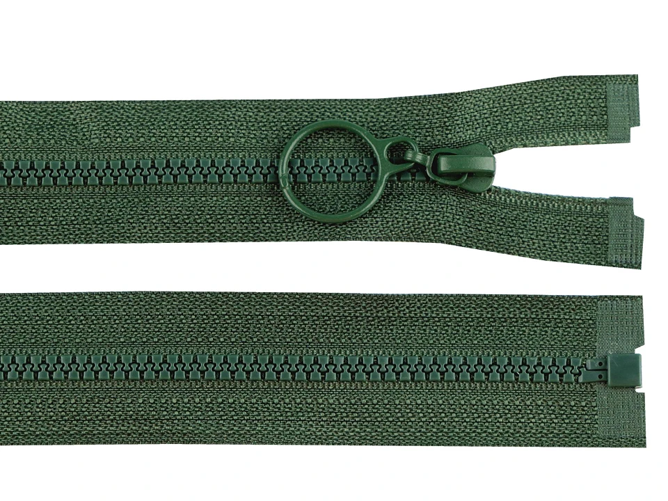 Kostený zips No 3 dĺžka 70 cm s krúžkom -1ks