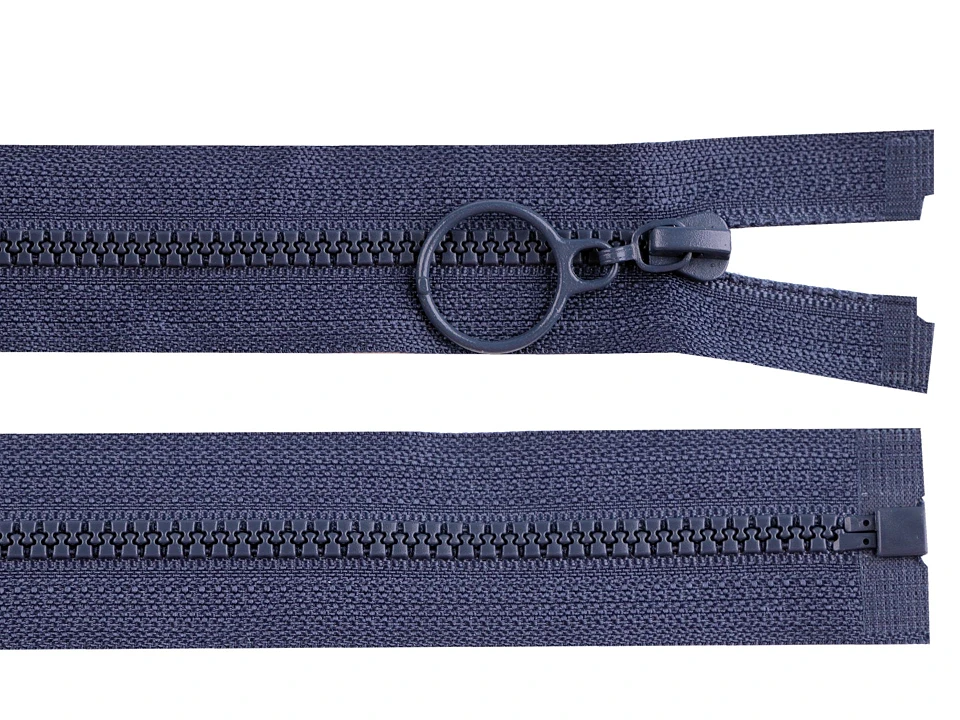 Kostený zips No 3 dĺžka 70 cm s krúžkom -1ks