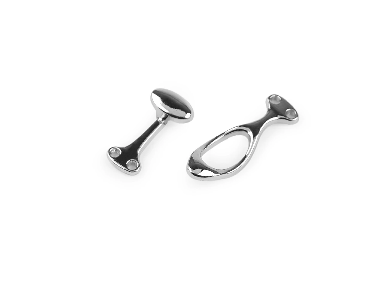 Kovové ozdobné zapínanie 10x36 mm- 1pár