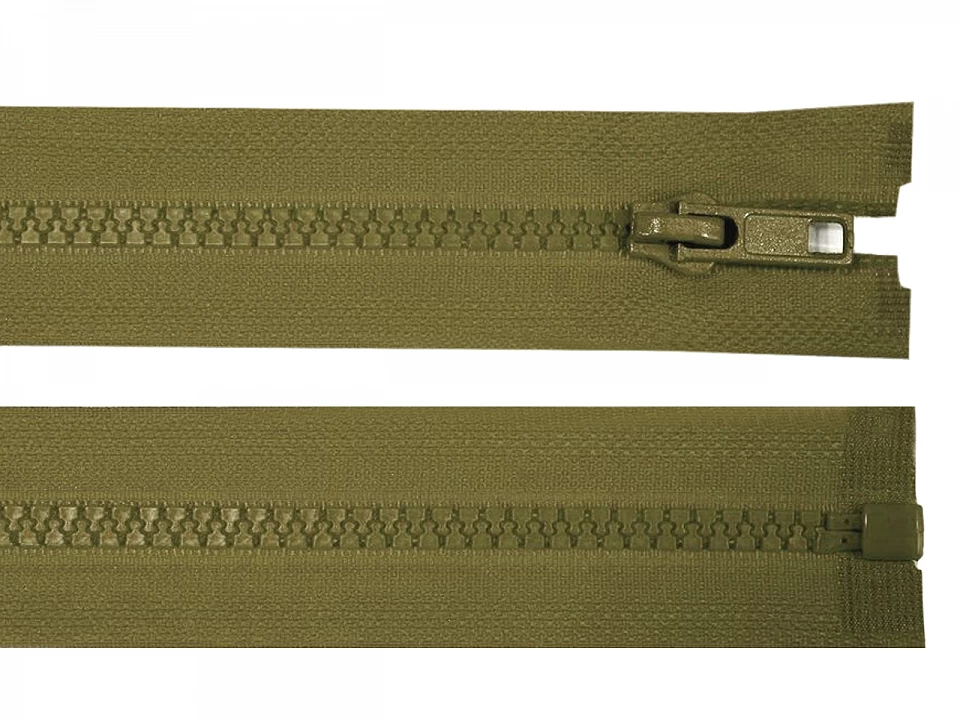 Kostený zips šírka 5 mm dĺžka 70 cm bundový -1ks